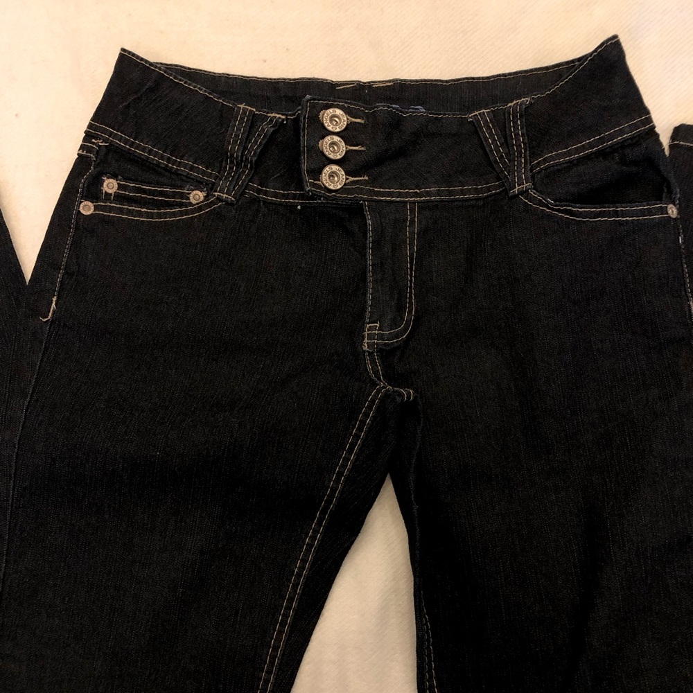 Dark Wash Button Fly Jeans